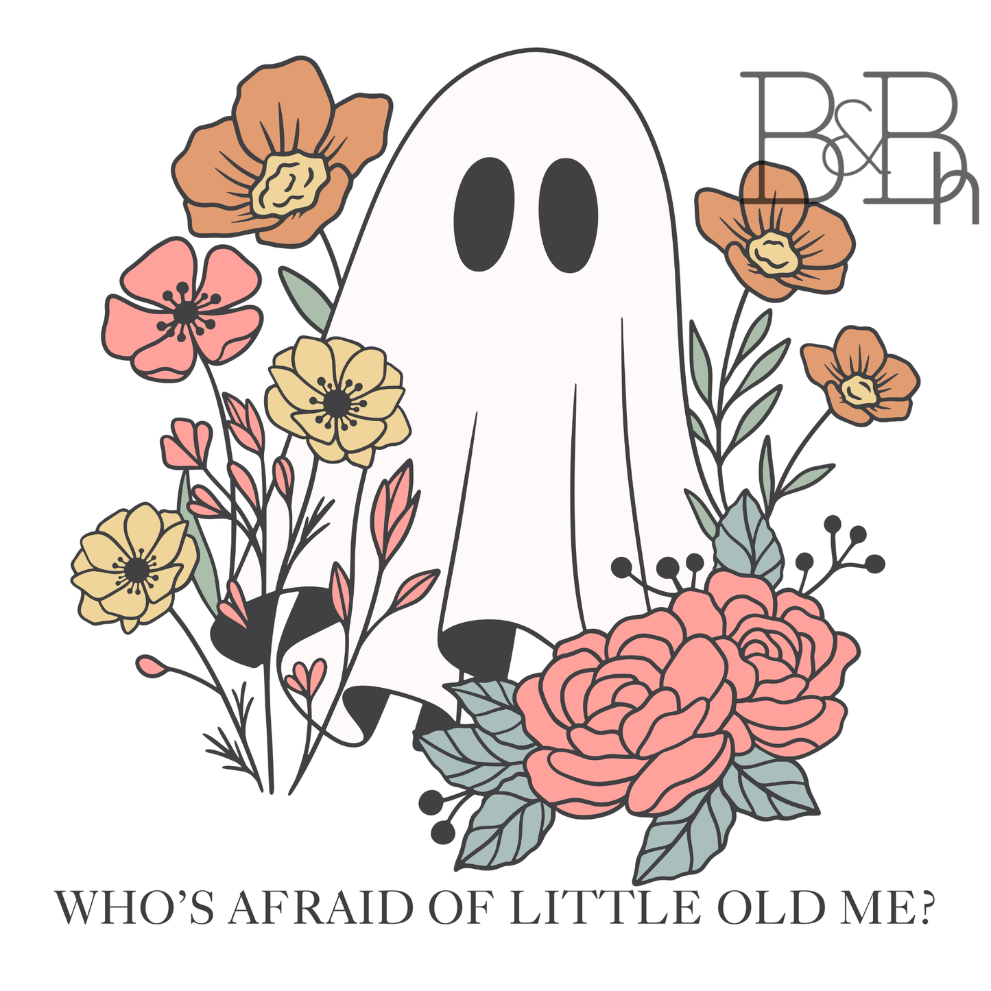 Who's Afraid of Little Old Me? - 3" x 2.8" vinyl sticker