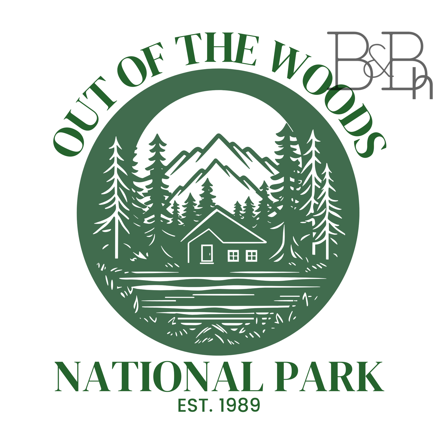 Out of The Woods National Park - 2.2" x 2.5" vinyl sticker