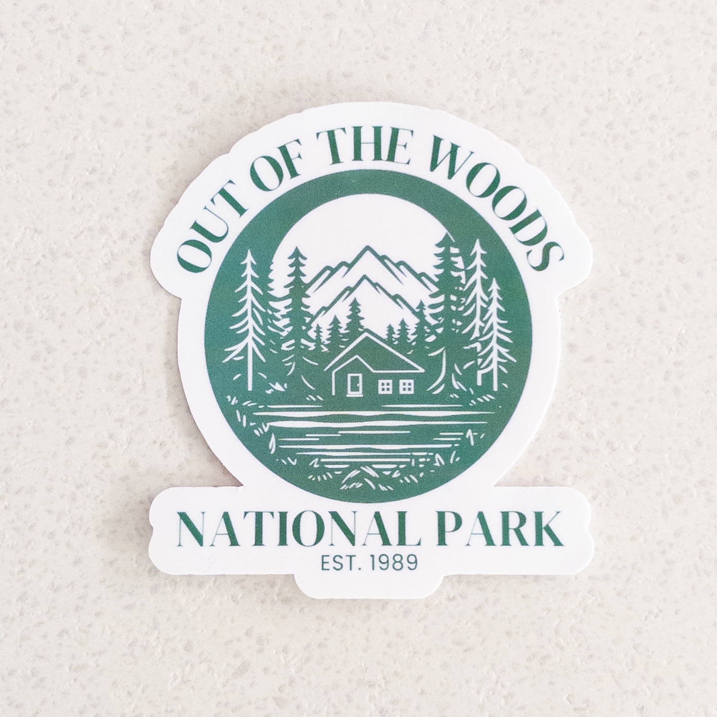 Out of The Woods National Park - 2.2" x 2.5" vinyl sticker