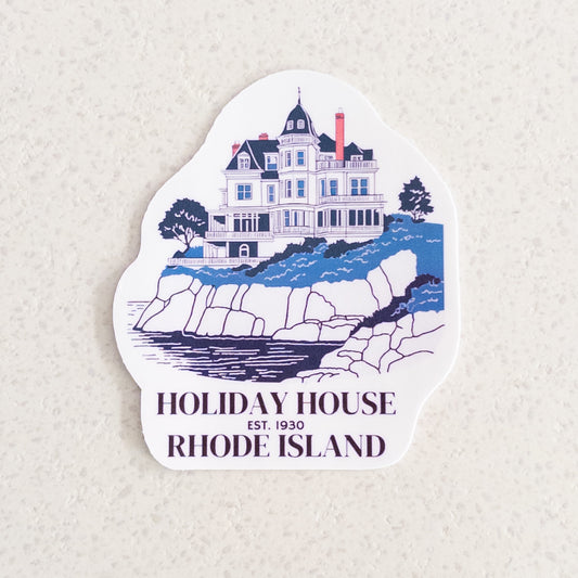 Holiday House - 2" x 2.5" vinyl sticker