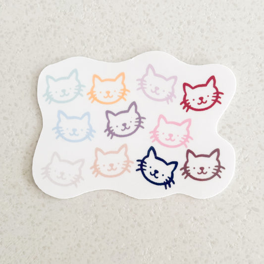 Eras Cats - 2.5" x 2" vinyl sticker