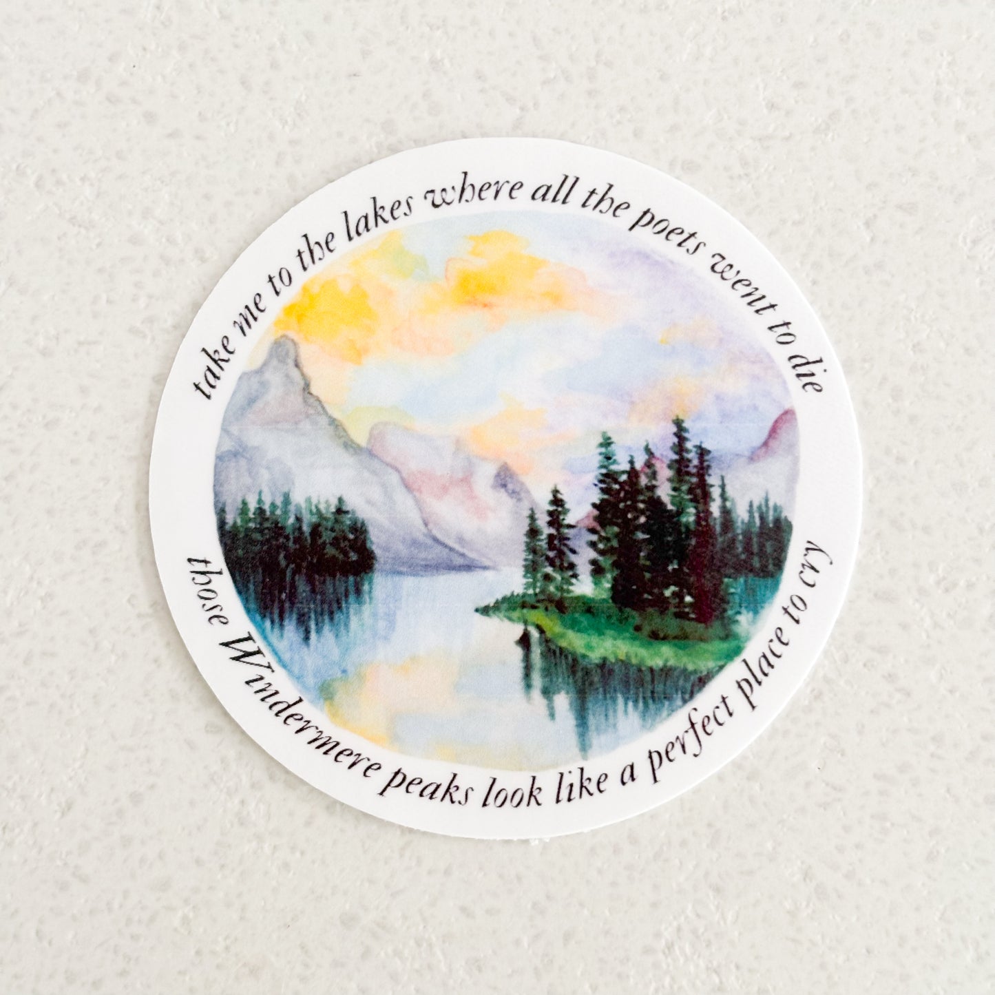 The Lakes - 2.5" x 2.5" vinyl sticker