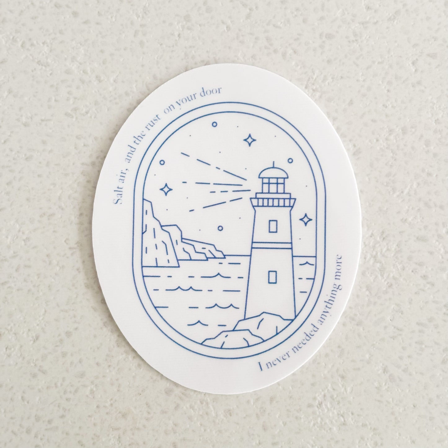 August Salt Air - 2" x 2.5" vinyl sticker